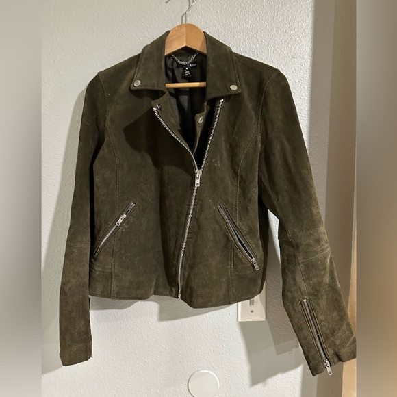 Aqua  woman’s suede nto jacket good condition sz m - Picture 1 of 5